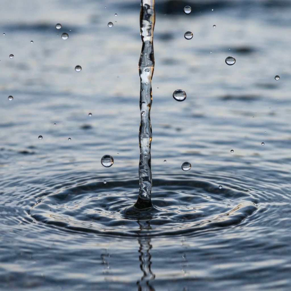 Water droplets and hydration visualization